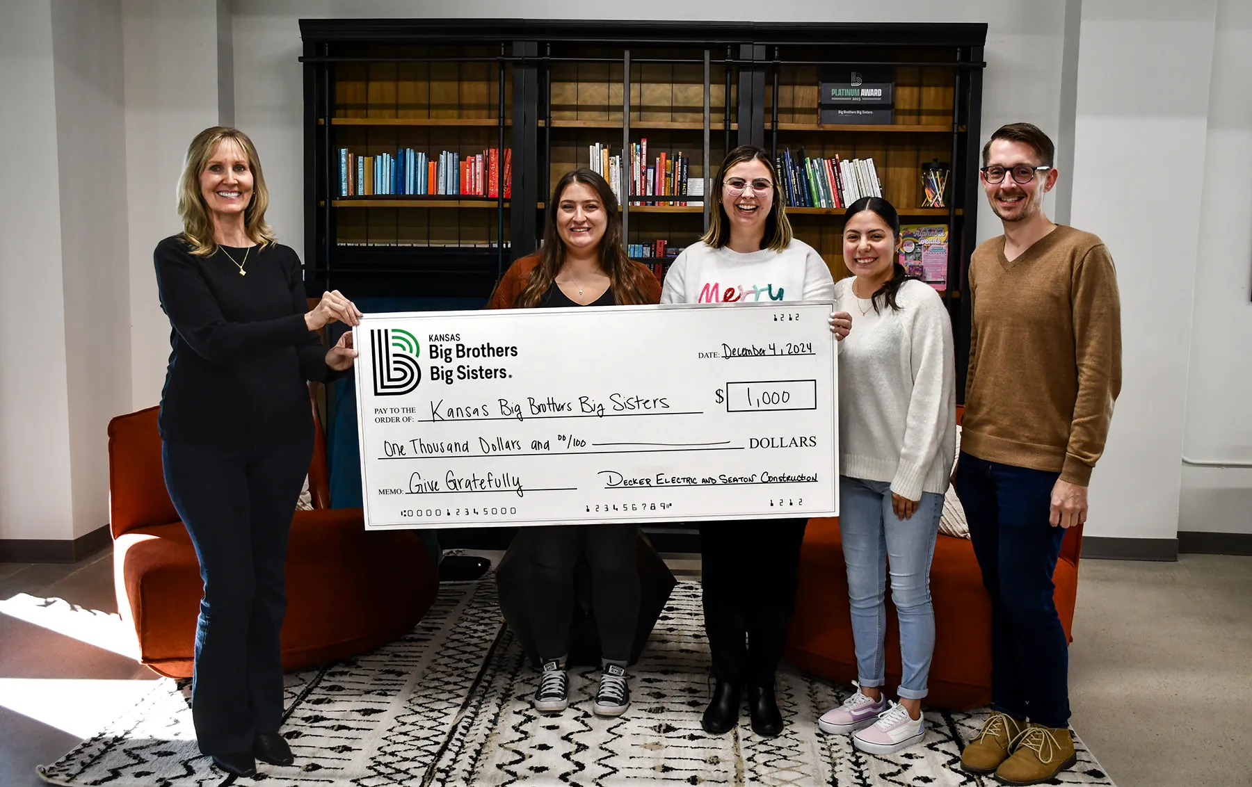 Big Brothers Big Sisters Donation